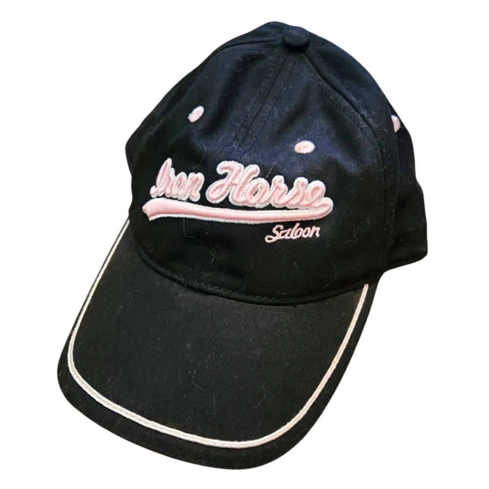 Vintage Iron Horse Saloon Black & Pink Ballcap OSFA